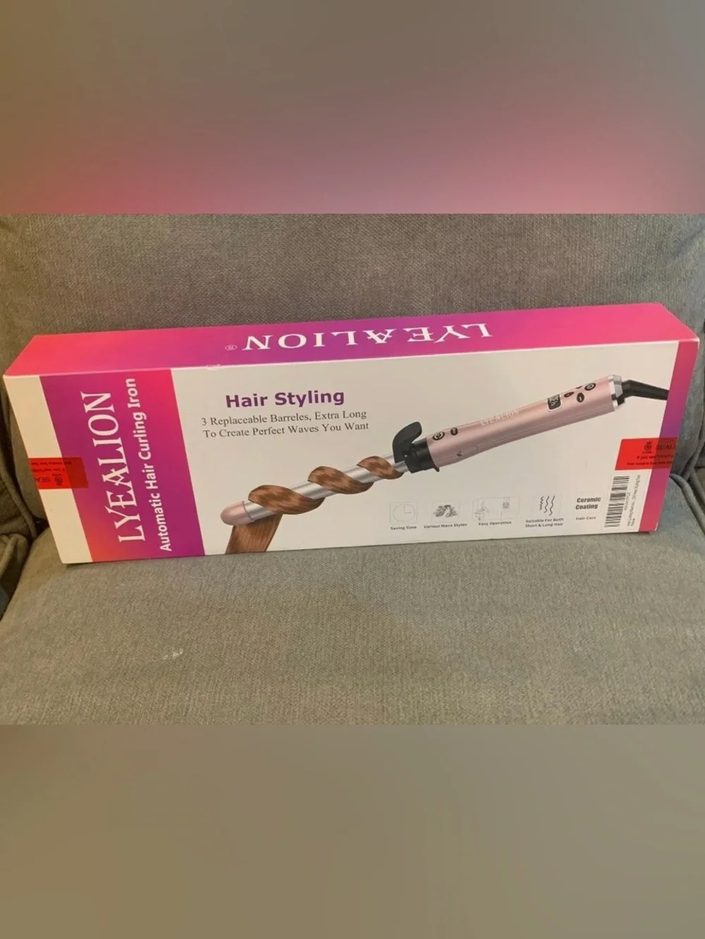 Automatic Hair Curling Wand - 3 Interchangeable Heating Iron Barrels Hair Stylin